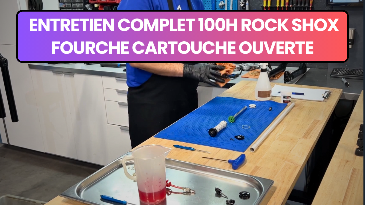 Entretien 100h RockShox cartouche ouverte