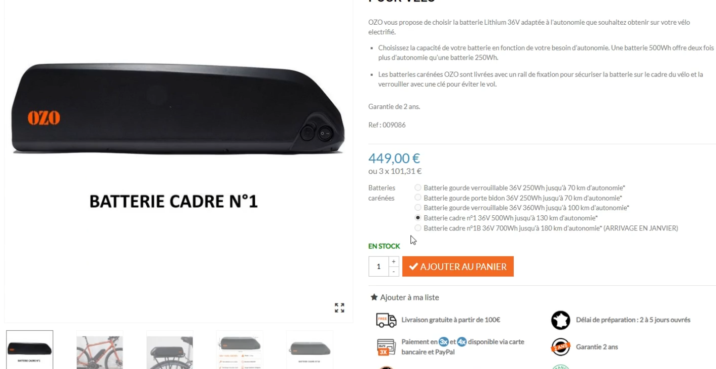 Pièces de freinage en stock
