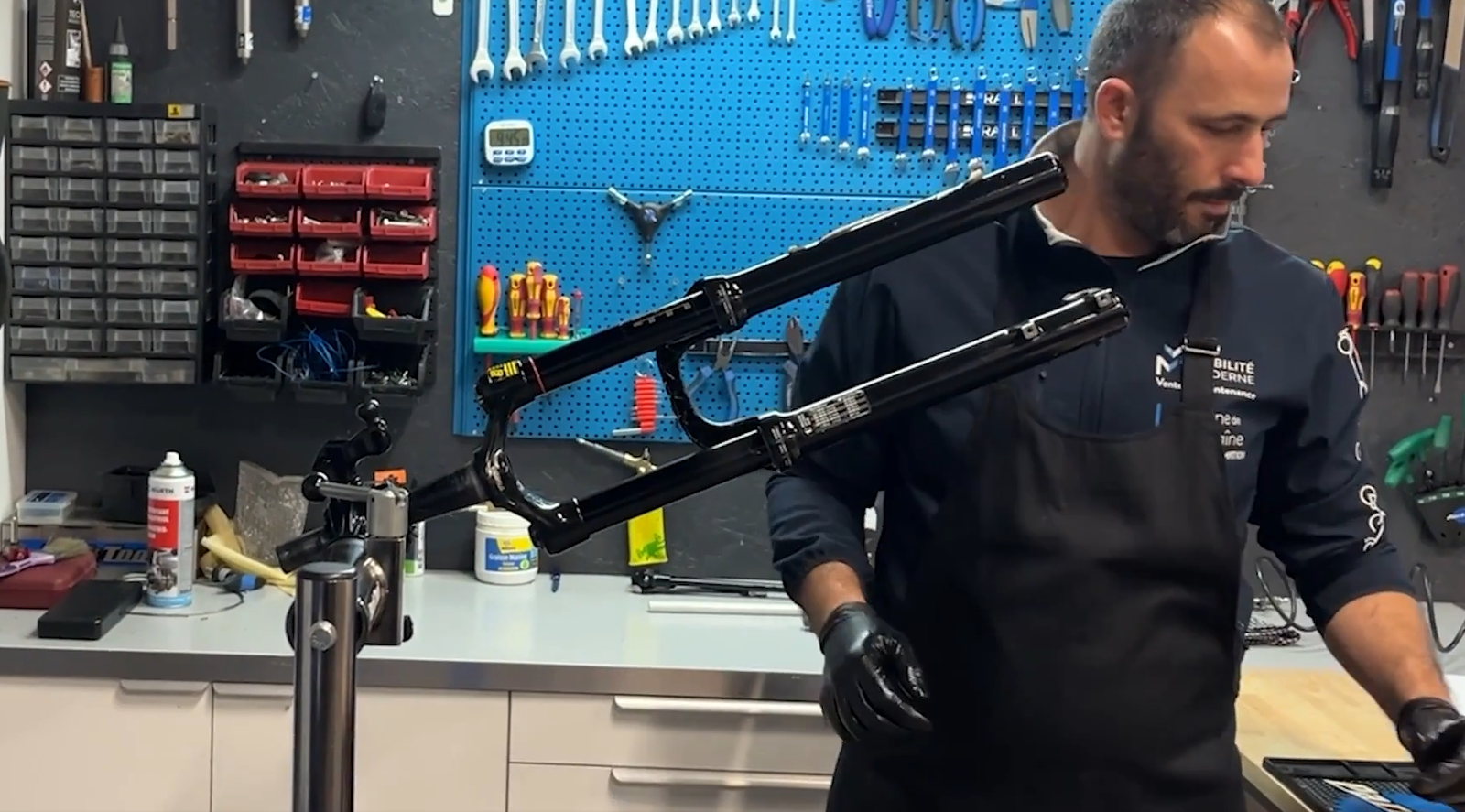 Réglage du SAG sur un vélo